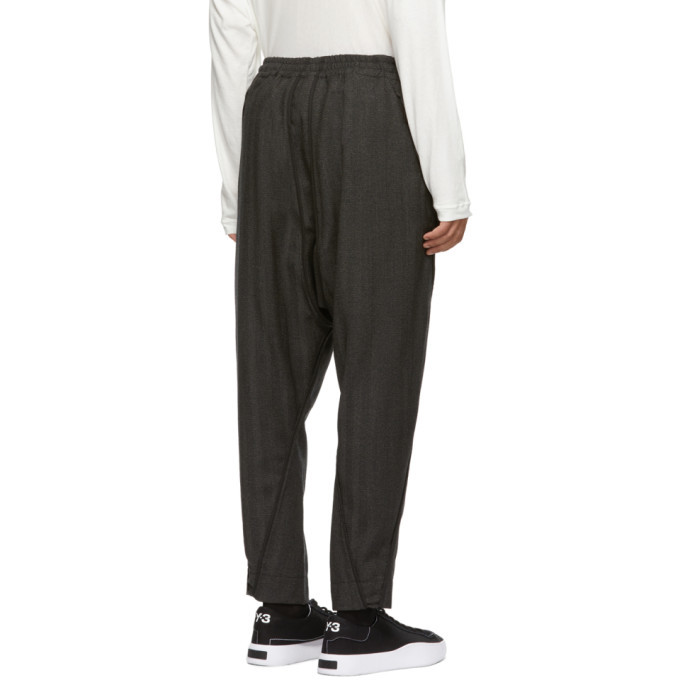 Abasi Rosborough Black Limited Edition Wool Ankara Trousers