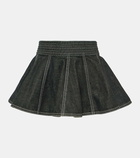 Alaïa Peplum denim skirt belt