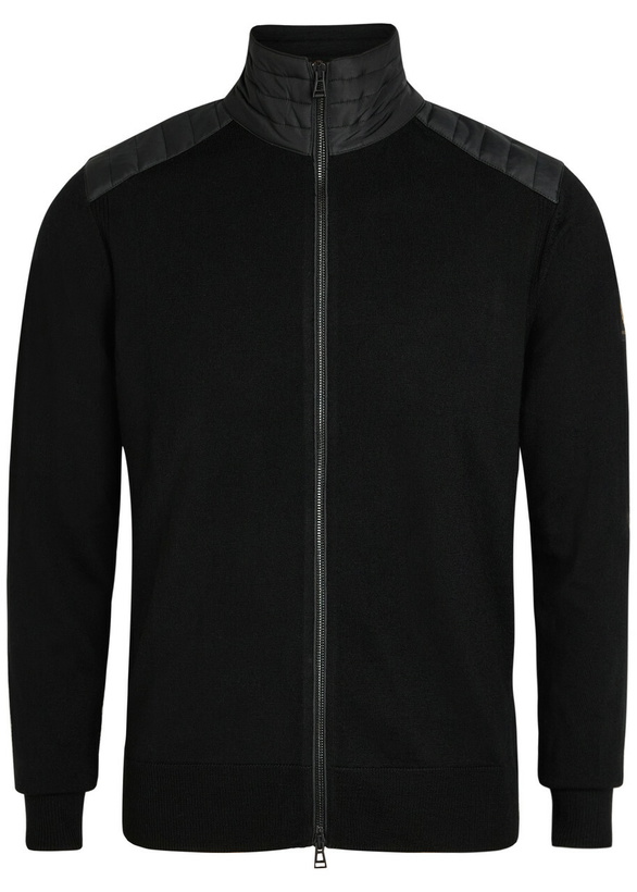 Photo: Belstaff Kelby Zip-up Wool-blend Cardigan Black