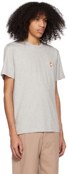 Maison Kitsuné Gray Chillax Fox T-Shirt