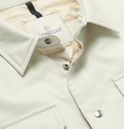 MONCLER - Delly Logo-Appliquéd Ripstop Down Overshirt - Neutrals