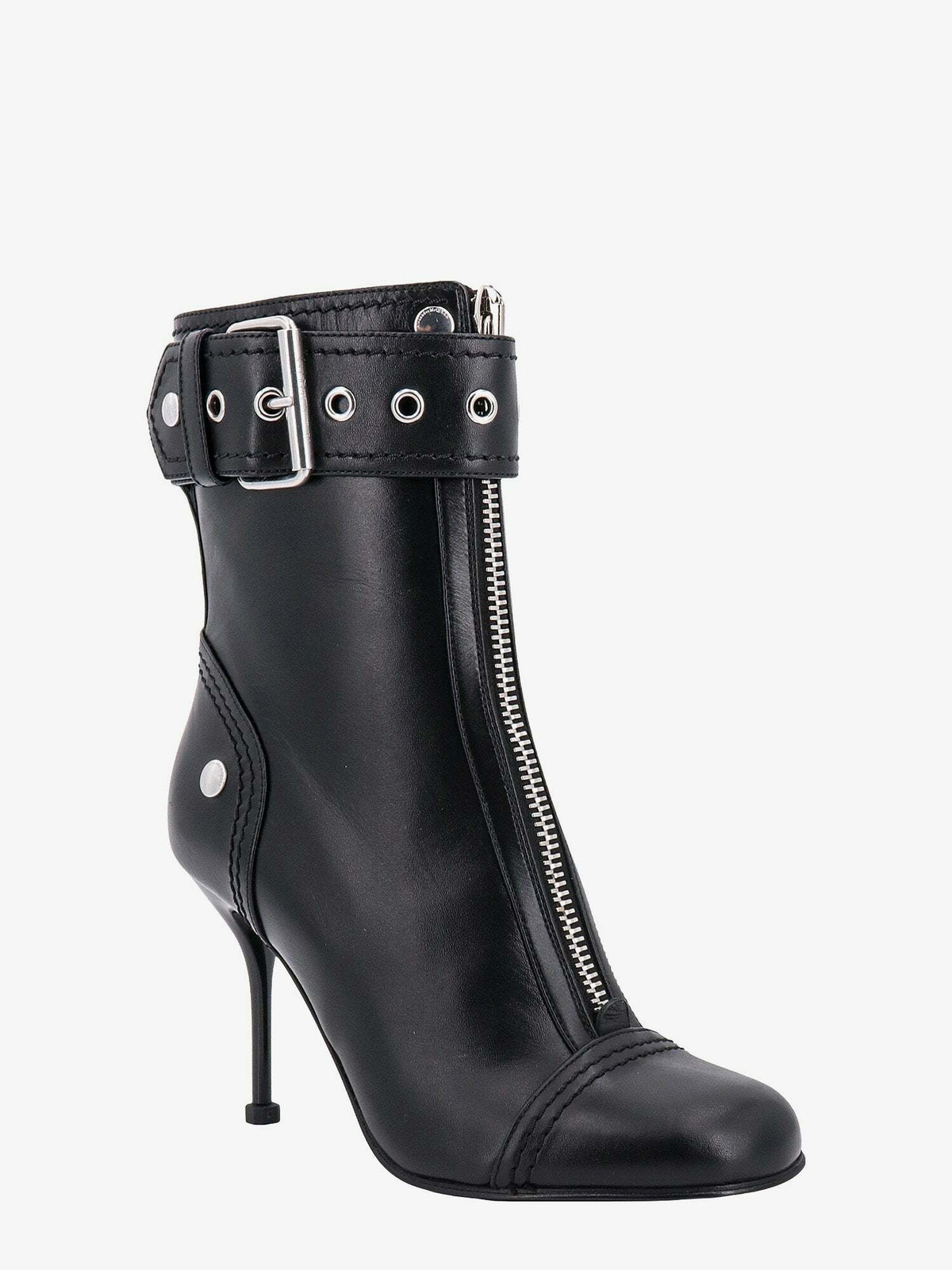 alexander mcqueen boots black