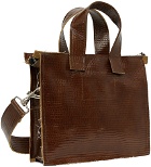 Camiel Fortgens Brown Small Zip Shopper Bag