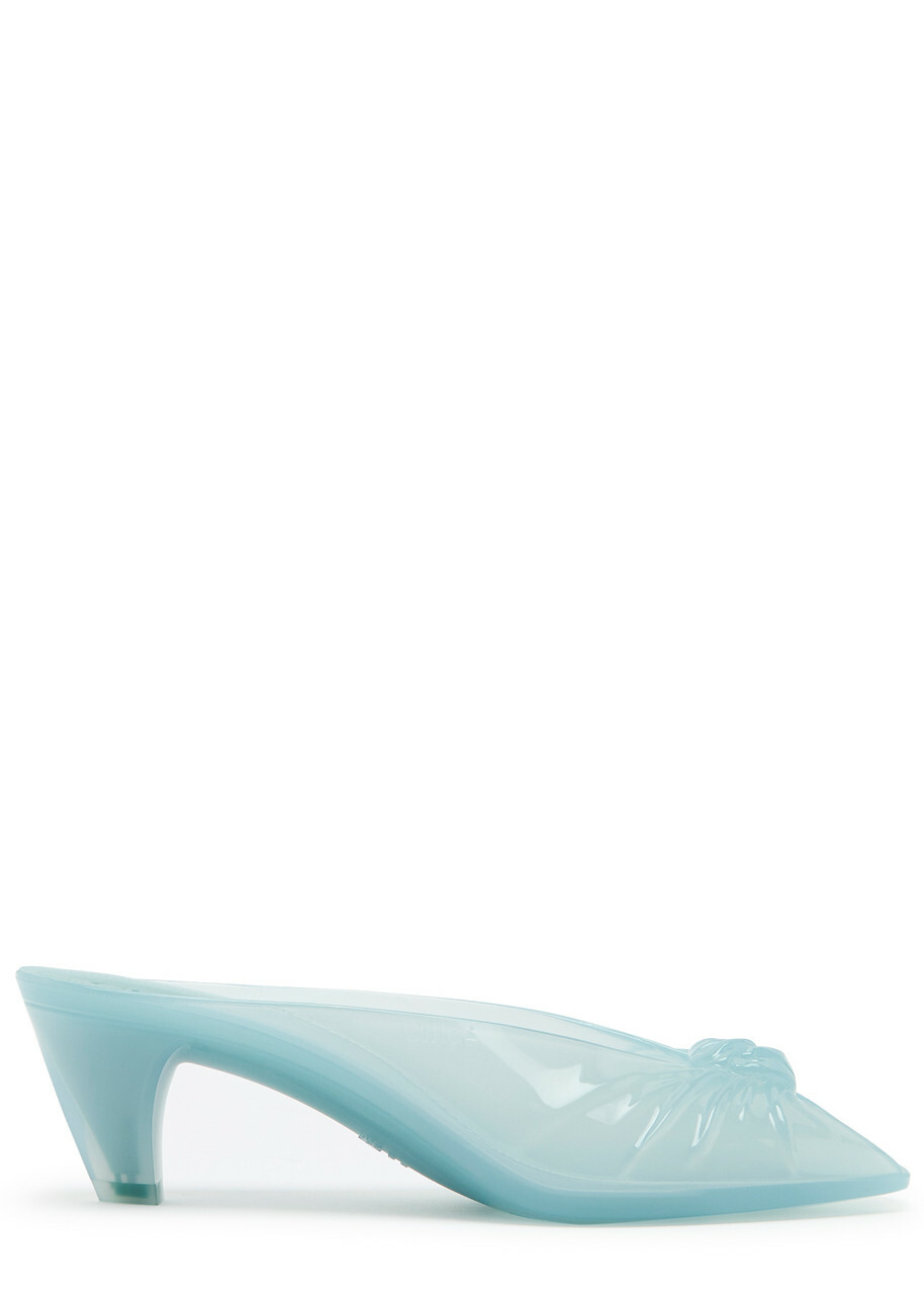 Chloe Chloé Jelly 55 Knotted Mules Blue