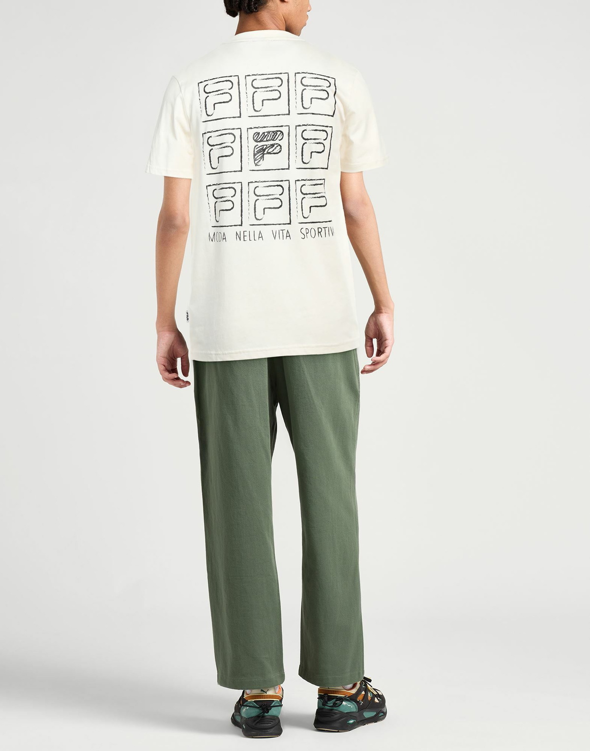 Fila Mens T-shirt Cream