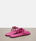 Loewe Paula's Ibiza Petal Anagram canvas slides