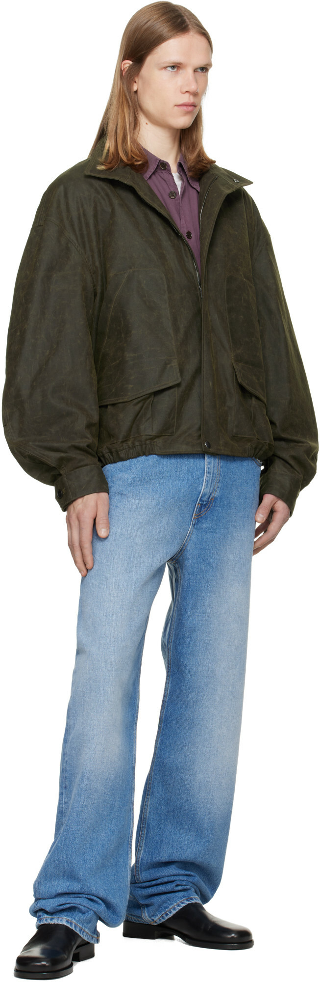 Calvin Klein Collection Brown Donald Bomber Jacket