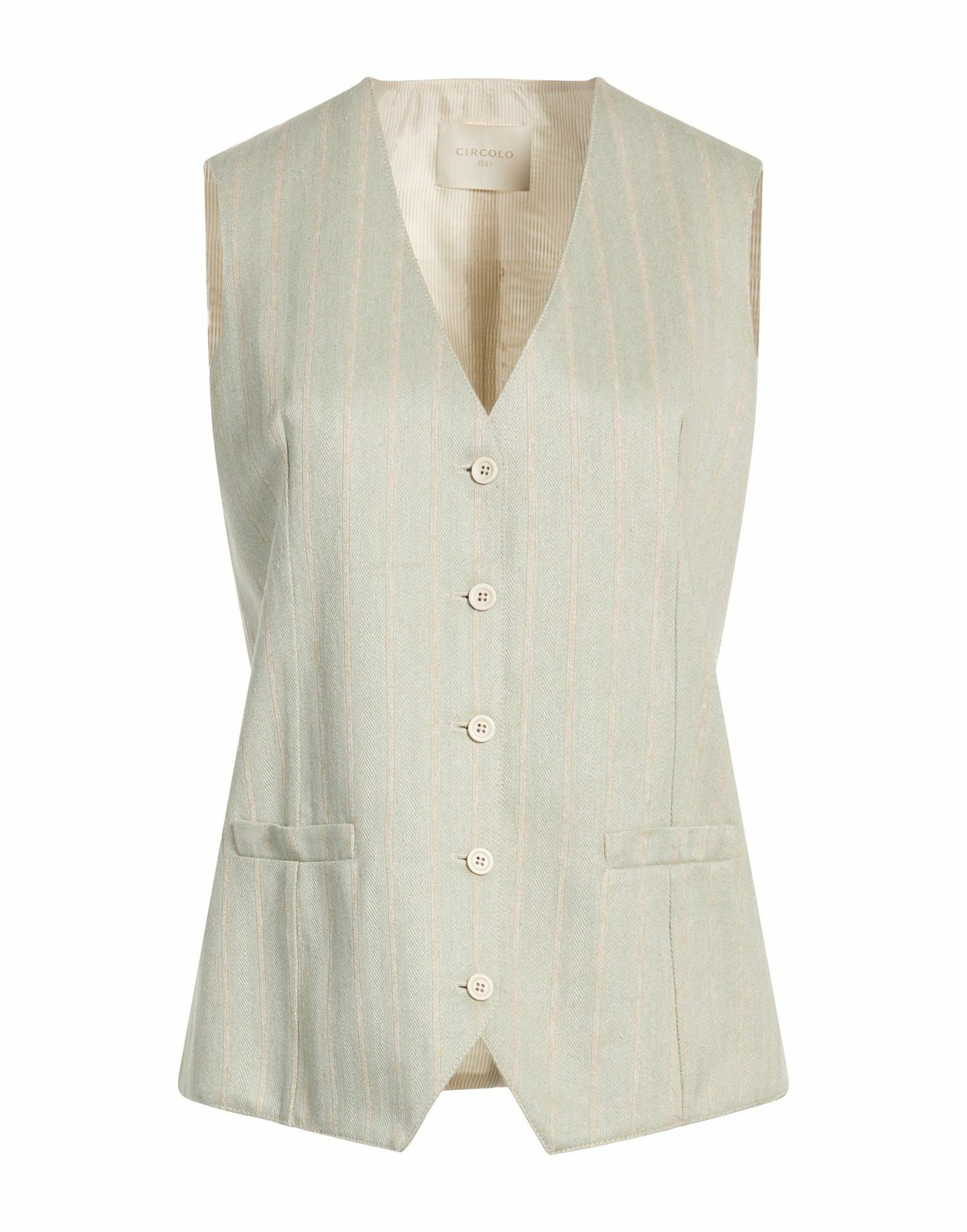 Circolo 1901 Womens Tailored Vest Light in Green