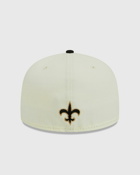 New Era Nfl Originals 5950 18575 New Orleans Saints Chw Black/Beige - Mens - Caps