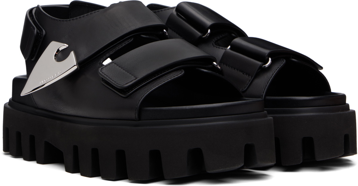 McQueen Black Parachute Sandals
