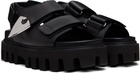 McQueen Black Parachute Sandals