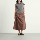 Damson Madder Women's Caspia Volume Midi Skirt in Choc