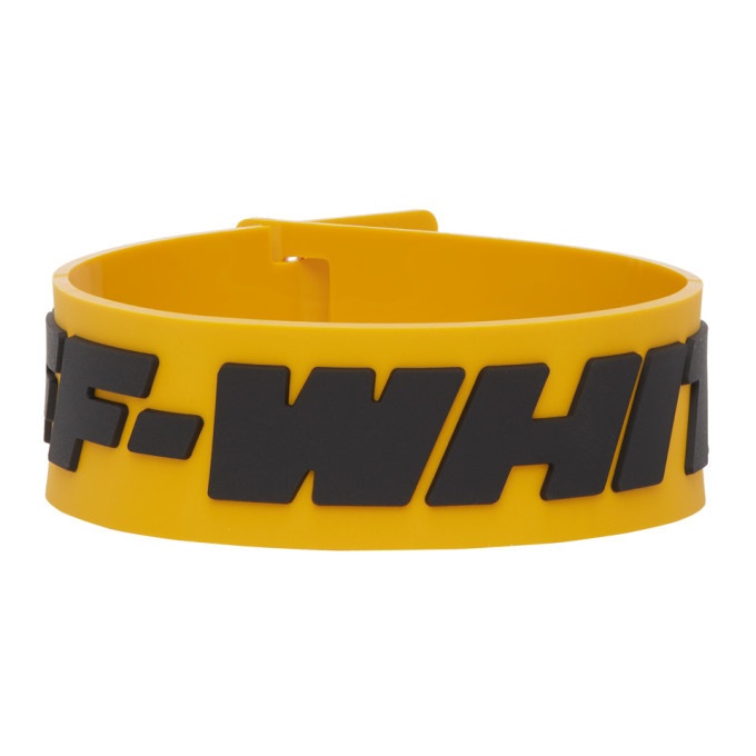 Photo: Off-White Yellow and Black Industrial Bracelet