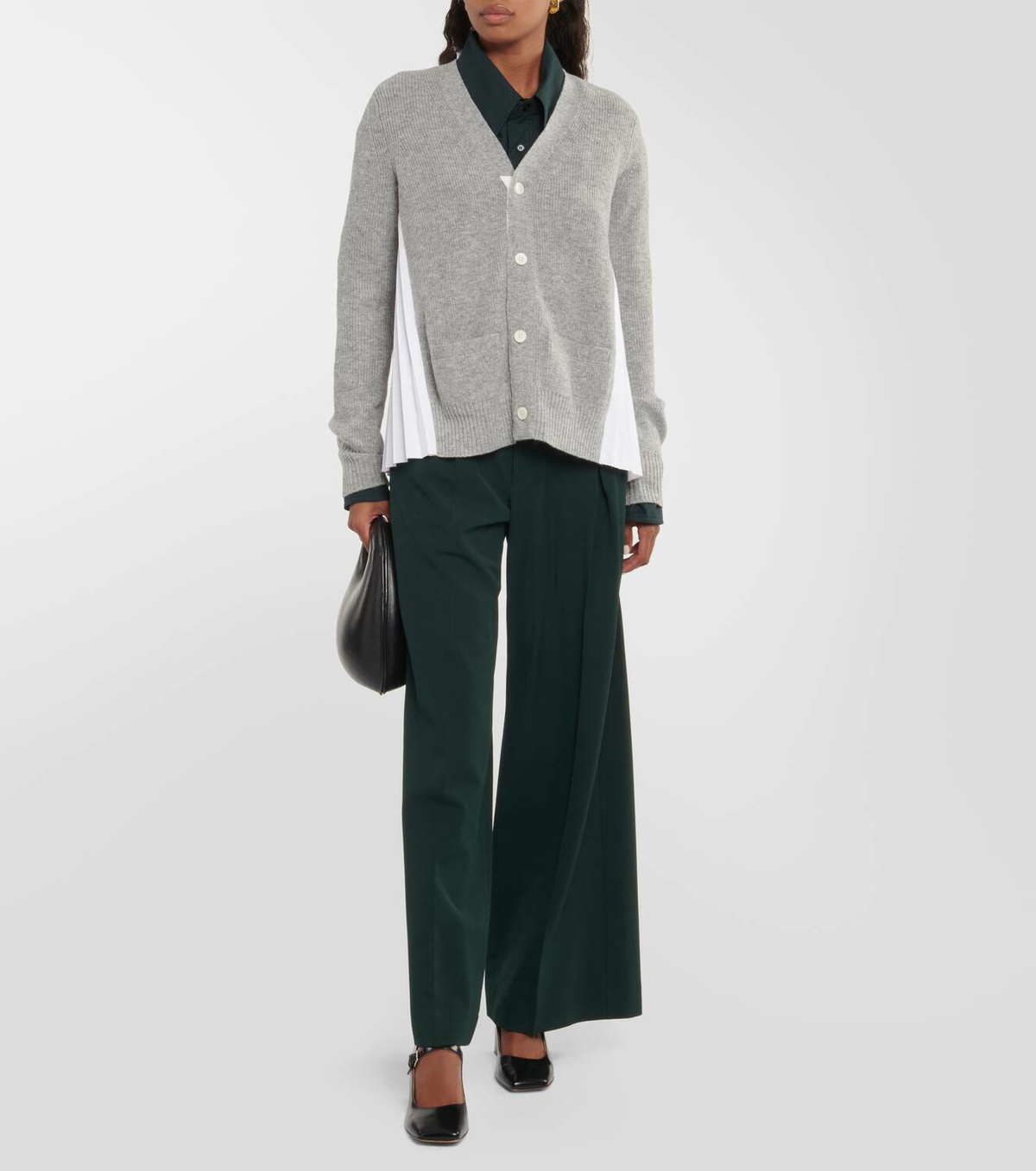 Sacai White Cardigans main image 0