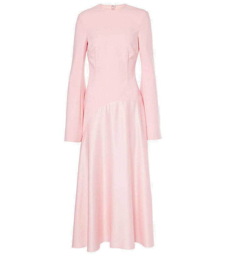 Photo: Solace London Gaia crêpe and satin midi dress