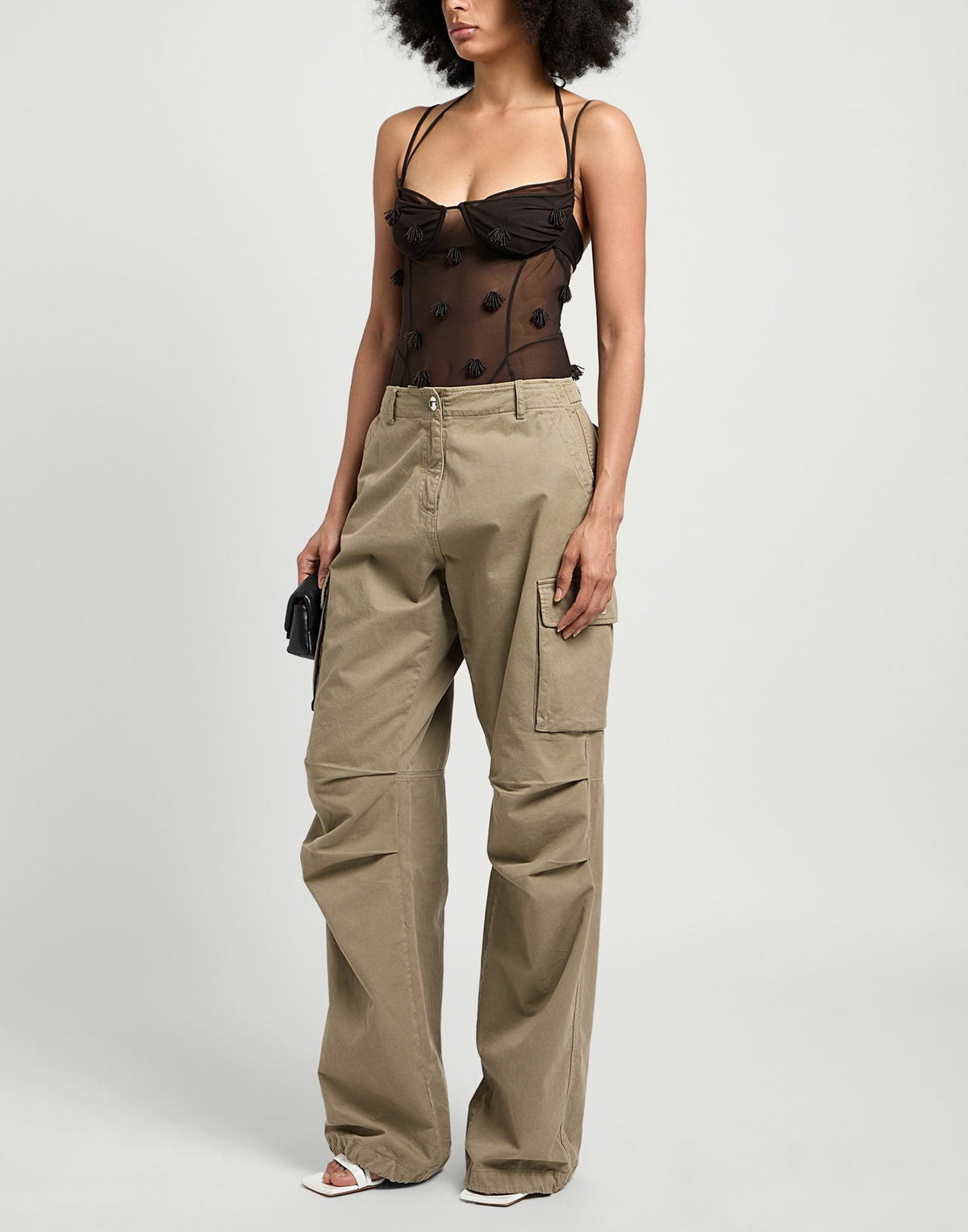 Jacquemus Womens Bodysuit Dark in Brown