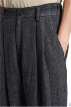 Ziggy Chen Pants In Blue Linen