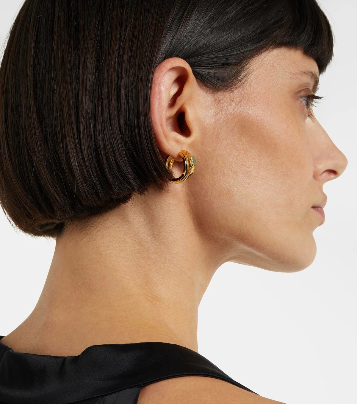 ☆関税込み☆【LOEWE】 Snake sterling silver hoop pierce Loewe Snake sterling silver hoop earrings Loewe