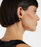 Loewe Snake sterling silver hoop earrings