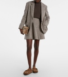 Brunello Cucinelli Shearling-lined suede slippers