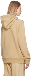 ZEGNA Beige Press-Stud Hoodie