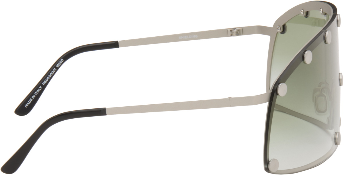 Rick Owens Silver Shielding Sunglasses