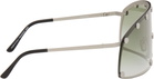 Rick Owens Silver Shielding Sunglasses