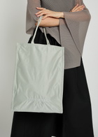 Issey Miyake Crumplable Logo-embroidered Woven Tote - Grey - One Size
