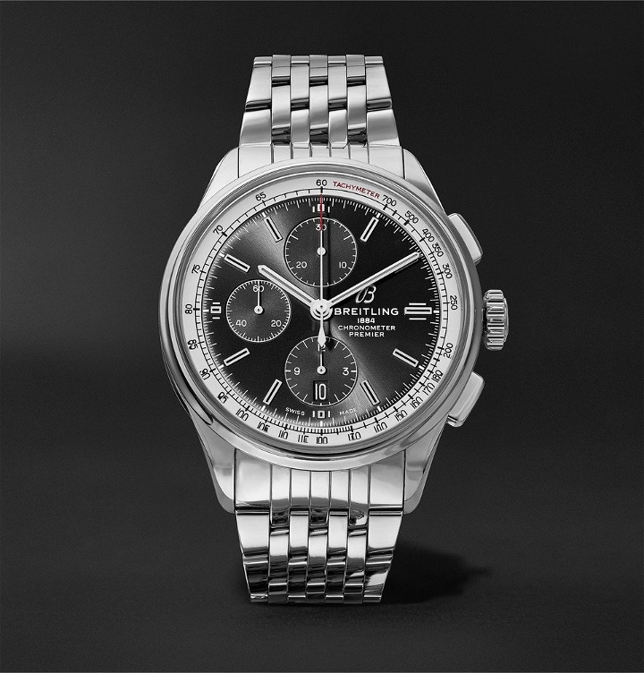 Photo: Breitling - Premier Chronograph 42mm Stainless Steel Watch - Black
