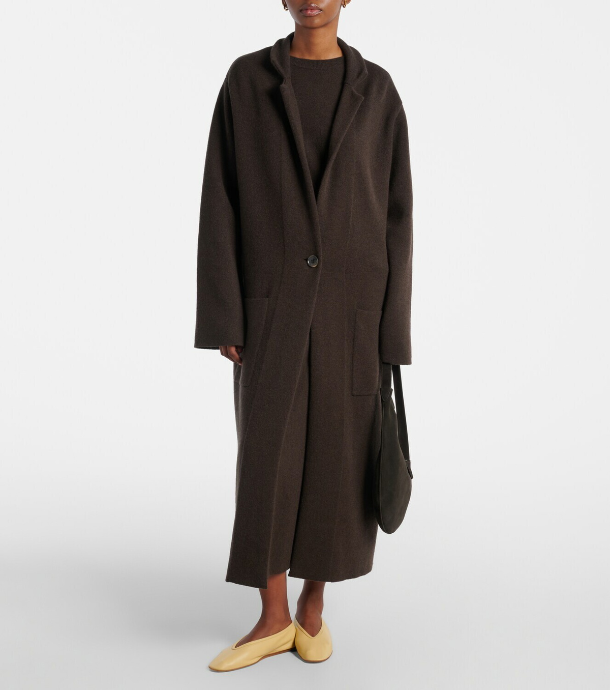Lisa Yang Amie single-breasted cashmere coat