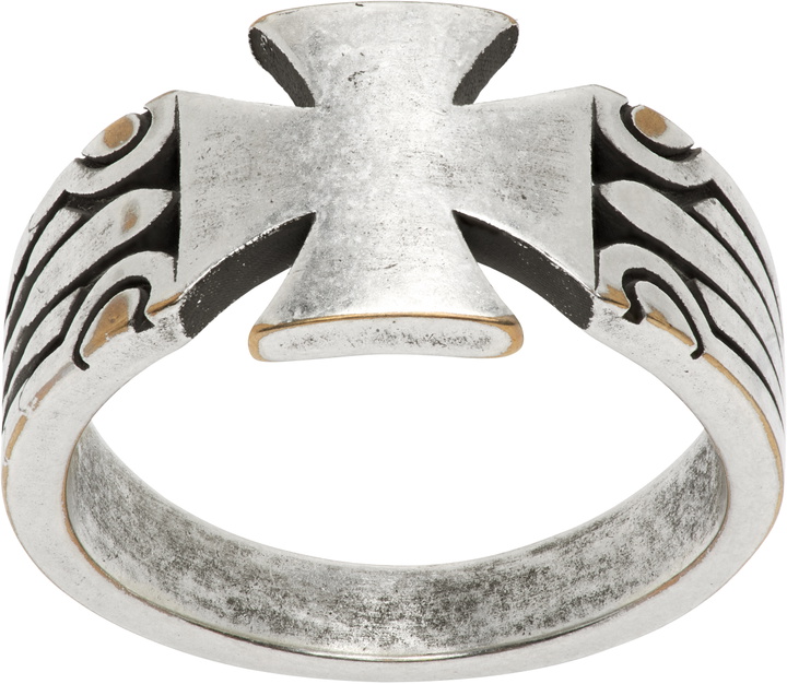 Photo: VETEMENTS Biker Cross Pattern Ring