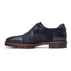 Christian Louboutin Navy Mika Sky Flat Derbys