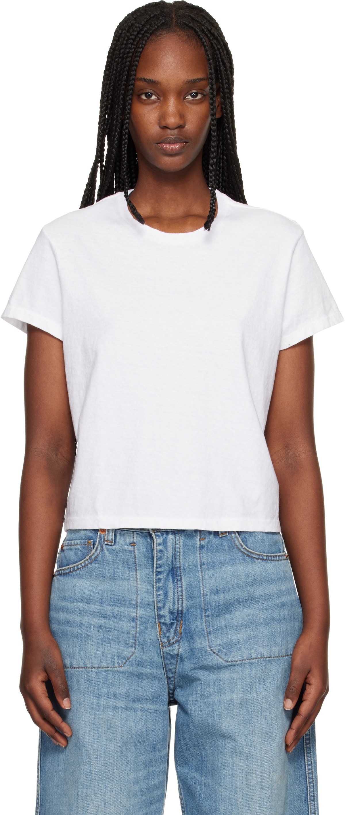 Re/Done White Hanes Edition 1950s Boxy T-shirt