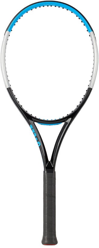 Photo: Wilson Blue & Black Ultra 100 V3 Tennis Racket
