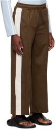 Kijun Brown Slit Track Pants