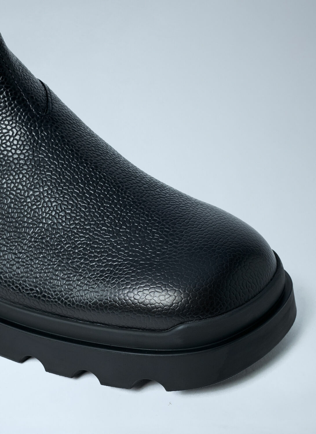 Prada Stamped Leather Boots