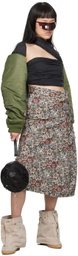 Bless Multicolor Floral Midi Skirt