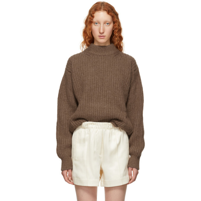 Photo: Victoria Beckham Brown Alpaca and Wool Sweater