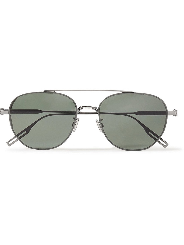 Photo: Dior Eyewear - NeoDior RU Aviator-Style Gunmetal Sunglasses