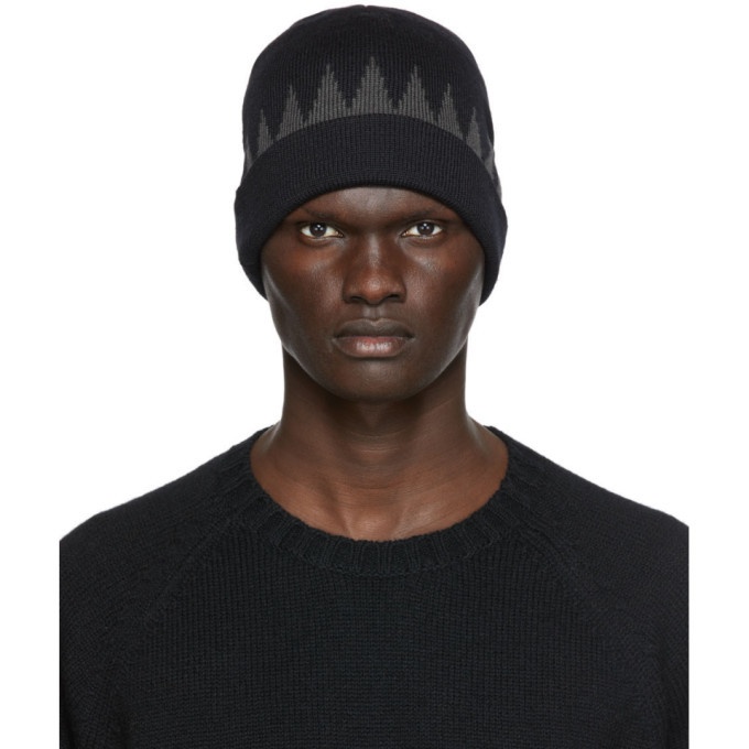 Photo: Undercover Black and Grey Wool Beanie