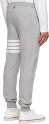Thom Browne Gray Classic Loopback 4-Bar Sweatpants