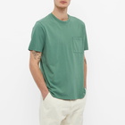 Folk Men's Pocket Assembly T-Shirt in Forest Green