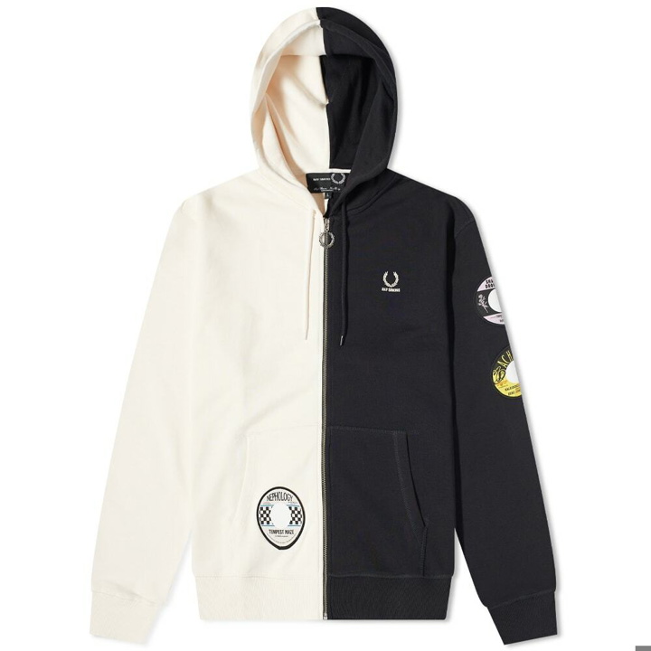 Photo: Fred Perry x Raf Simons Patch Zip Hoody in Black