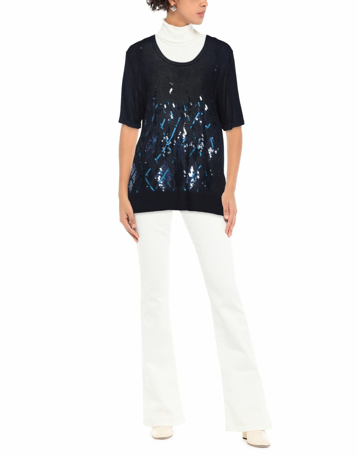 Ballantyne Womens Sweater Midnight in Blue
