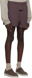 Essentials Purple Bungee Drawstring Shorts