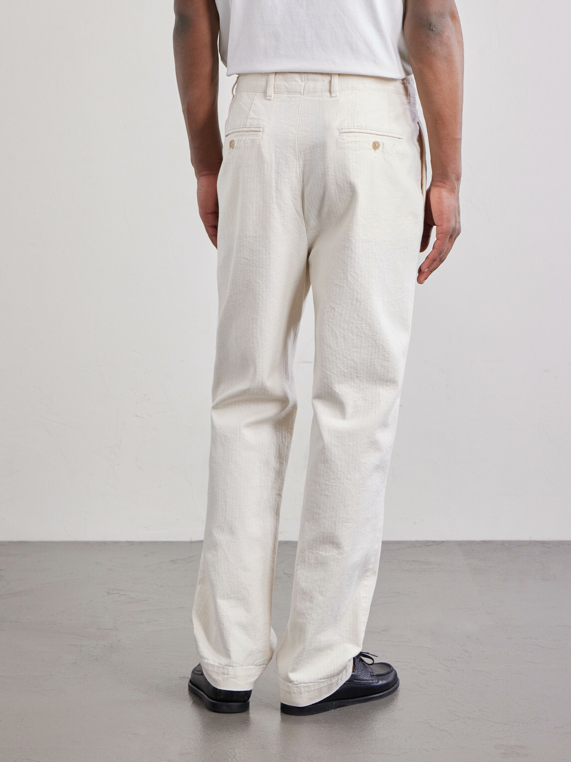 Hartford - Trunk Straight-Leg Pleated Cotton Woven Trousers - Neutrals
