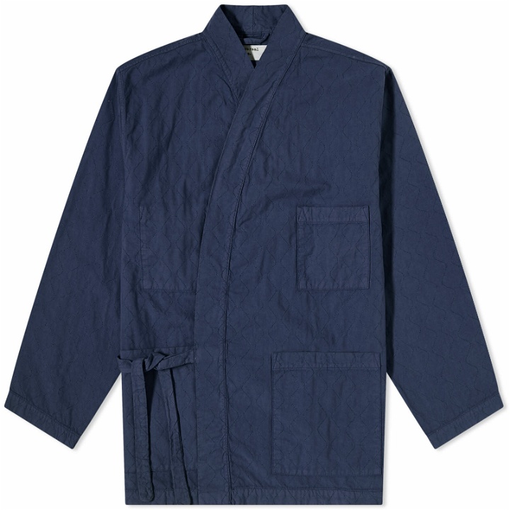 Photo: Universal Works Men's Quilted Kyoto Work Jacket in Navy