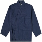 Universal Works Men's Quilted Kyoto Work Jacket in Navy