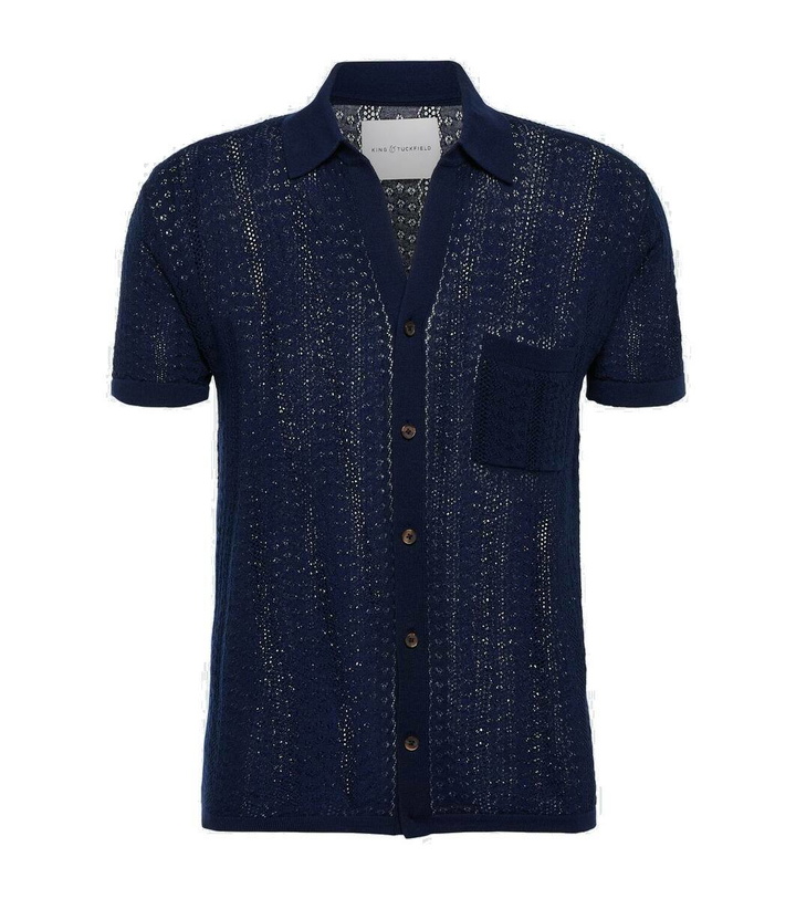 Photo: King & Tuckfield Openwork wool shirt