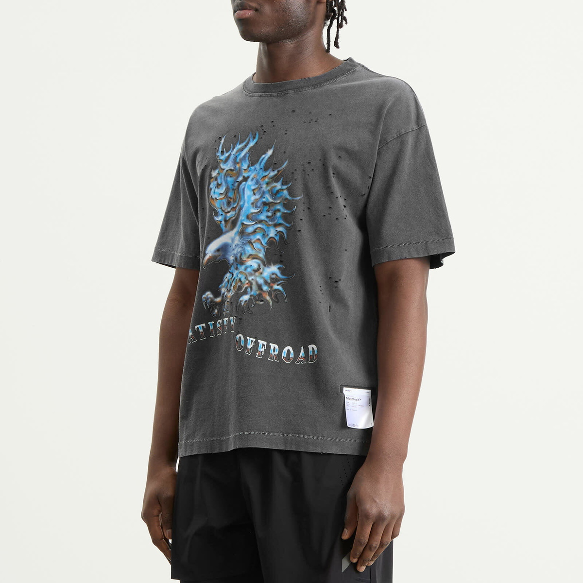 Satisfy Men's MothTech T-Shirt in Aged Black